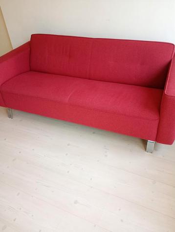 Gratis nette rode stoffen bank - 194x60 cm