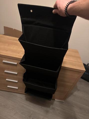 Ophangbare Opbergzak met Meerdere Vakken - Zwart