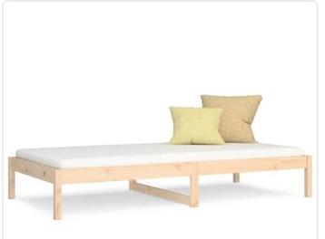 bed massief grenenhout