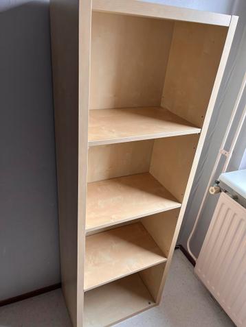 Praktische Boekenkast met 3 Planken - Licht Hout