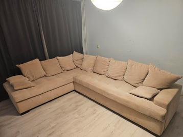 Mooie Beige Hoekbank - 224x300 cm