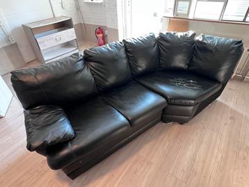 Hoek Bank Zwart (gratis ophalen)