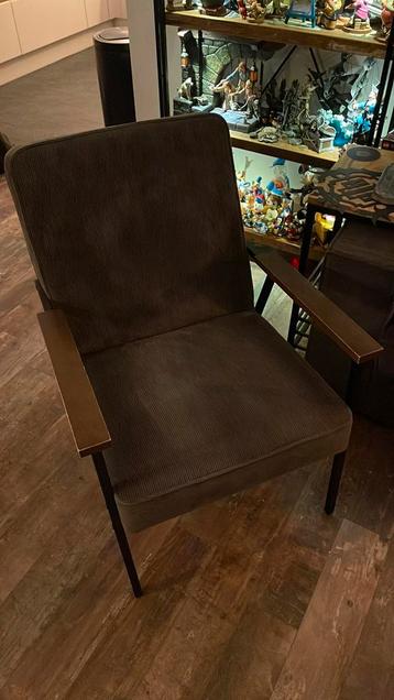 Fauteuil ribstof antraciet