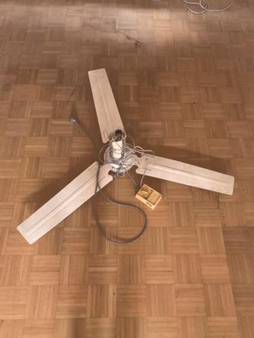 Plafondventilator wit 140cm, werkend