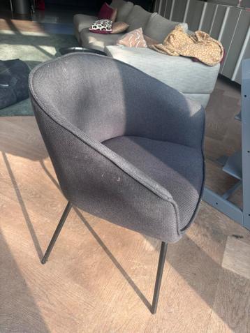 4x Antraciet eetkamerstoelen - Gratis ophalen