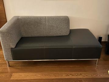 Chaise Longue Leer & Stof - Modern en Comfortabel