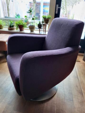 Draaifauteuil paars