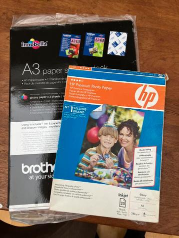 Fotopapier A3 en A4 gratis