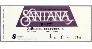 Gezocht foto’s herinneringen aan Santana shows 1971 72 73