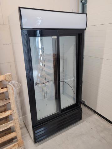 Defect. Horeca Koelkast met Glazen Schuifdeuren
