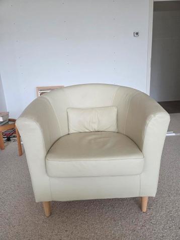 IKEA Tullsta fauteuil leer Robust ecru