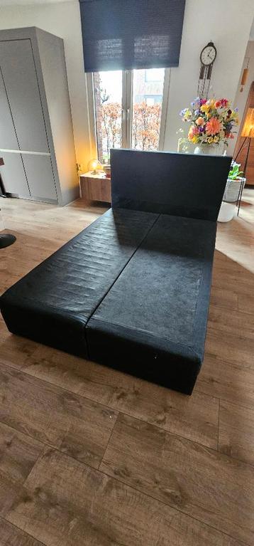 Boxspring opbouw zwart 140 x 200- gratis afhalen