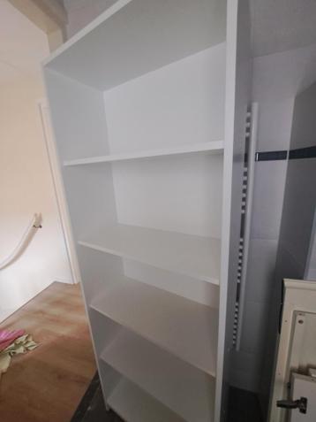 Witte boekenkast 197x70x30 cm - Gratis af te halen