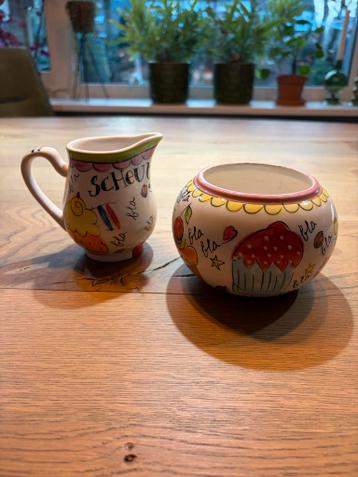 Blond Amsterdam melk en suiker pot