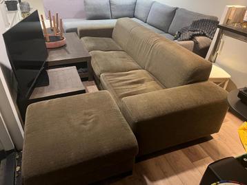 Bank 290x90 cm met hocker 90x90 cm - Gratis ophalen