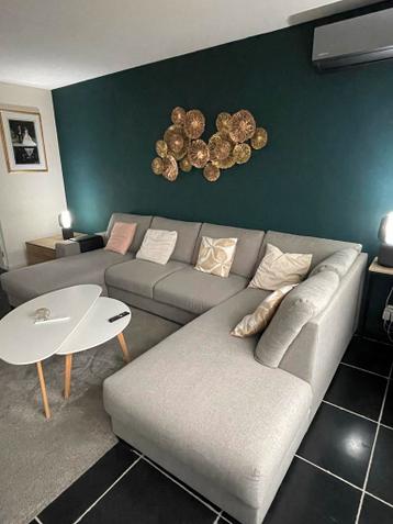 Grote U-vormige bankstel in drie delen