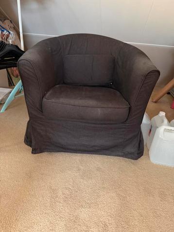 Ikea stoeltje, netjes, hoesje wassen (antraciet)