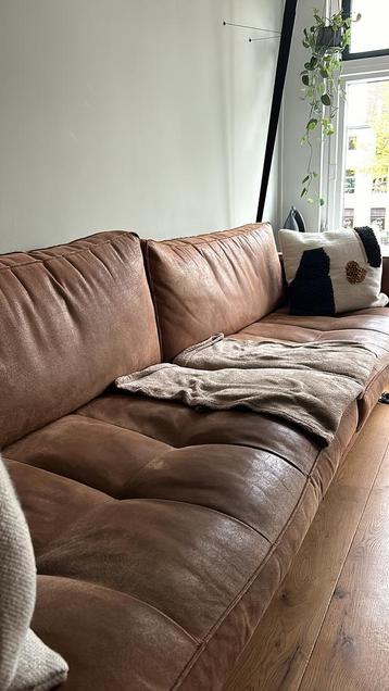 WOOOD Rodeo Classic 3-zits bank ecoleer cognac