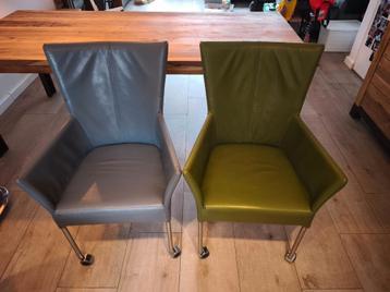 HVS Lederen eetkamerstoelen 4 stuks - *VANDAAG OPHALEN*