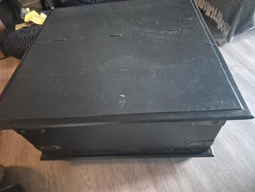 Vintage dekenkist / salontafel met opbergruimte