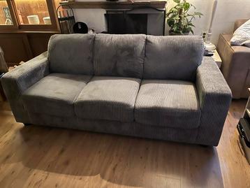 Gratis 3 zits bank grijs