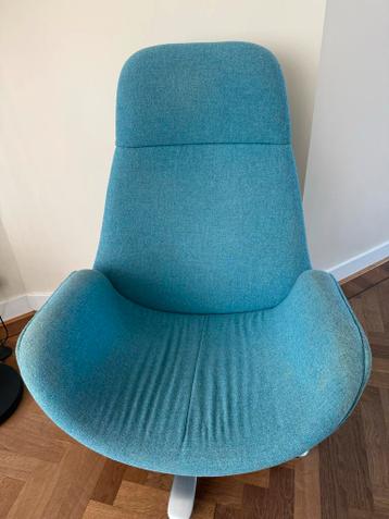 Comfortabele lounge stoel/fauteuil met draaipoot - gratis