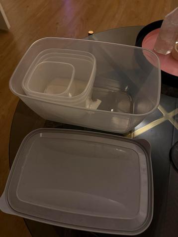 Set van kleine vershoudbakjes (zonder deksels)
