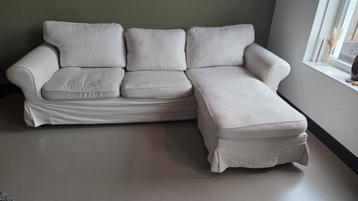 GRATIS OPHALEN ektorp 3zitsbank met chaise longue beige