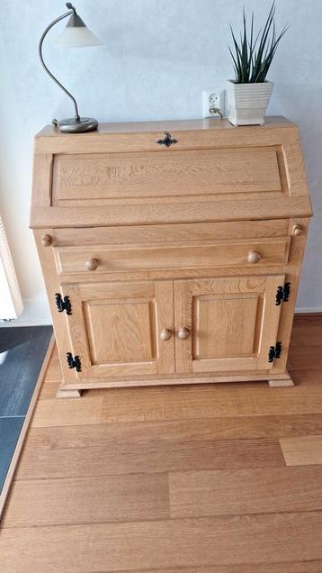 Massief eiken secretaire bureau - GRATIS