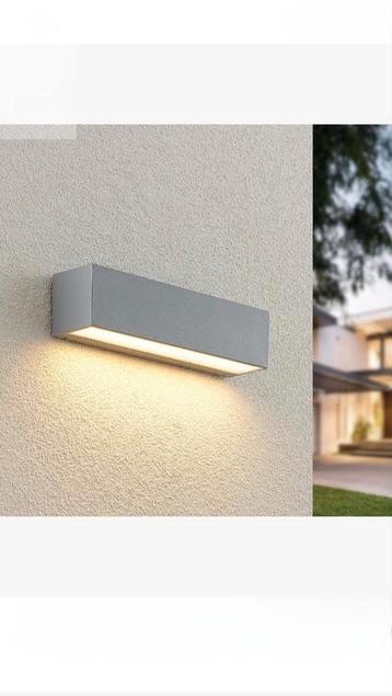Wandlamp buiten 200x70x95 zilver grijs metallic