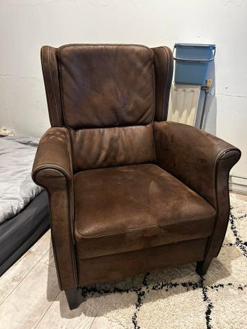Fauteuil (stoel) suede