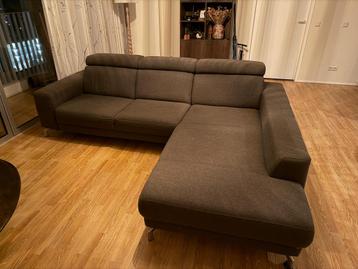 Hoekbank xooon grijs/espresso