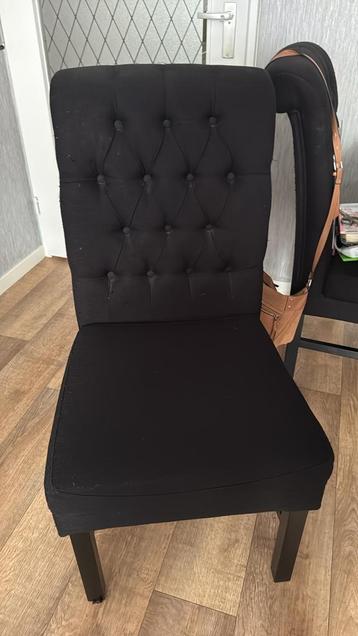 4 landelijke eetkamerstoelen