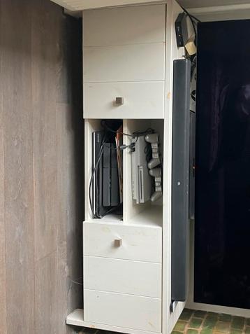 Wit houten tv-meubel 130 cm breed - Ophalen 25 maart