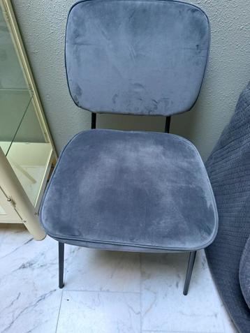 Velours eetkamerstoel