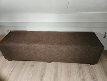 Bruine voetenbank 160x40x45