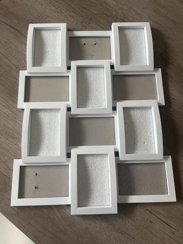 Witte fotolijst voor meerdere foto's