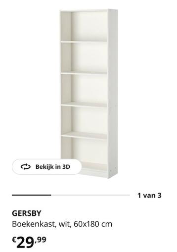 Ikea boekenkast Gersby