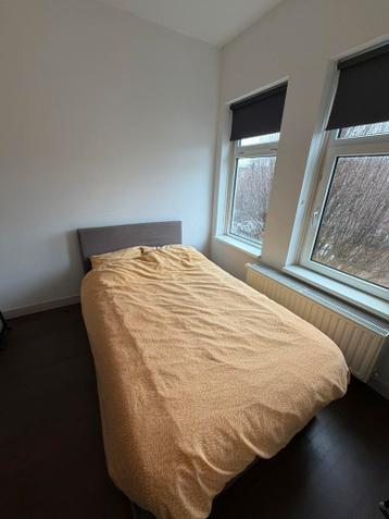 Boxspring grijs/antraciet 120x200