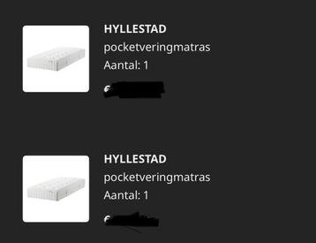 HYLLESTAD pocketveringmatras - 90x200 cm