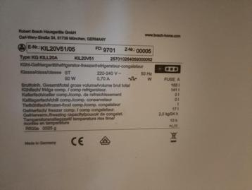 Bosch inbouwkoelkast met vriesvak.