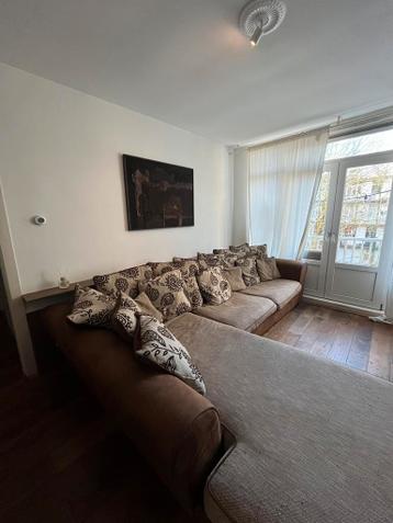 Italiaans bruin/beige bankstel - gratis!