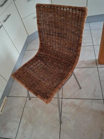 Gratis ophalen twee rieten zeegras stoelen