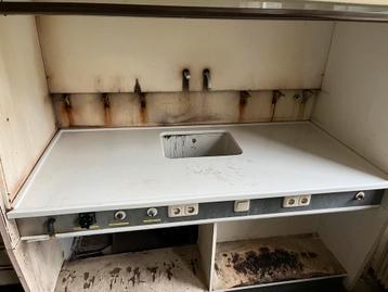 Keramiek (aanrecht)blad met wasbak