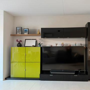 Tv kast wandkast hoogglans (3,5x2x0,5m bxhxd)