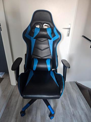 Gamestoel - bureaustoel zwart blauw
