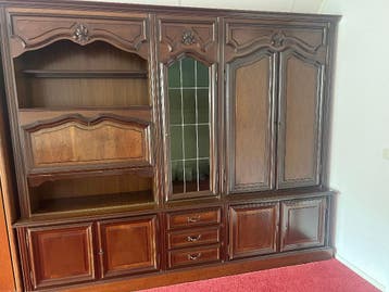 Vintage Notenhouten kast