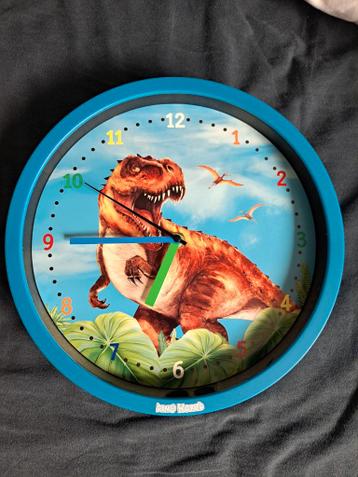 Dino World Wandklok voor Kinderkamer gratis