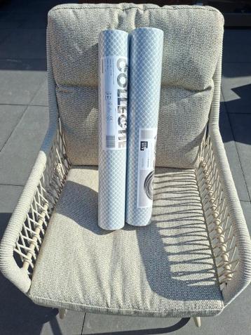 Gratis Afhalen – 2 Rollen Behang Grijs Trellis Patroon