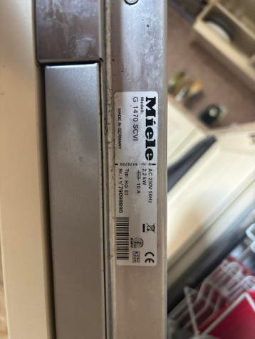 Miele G 1470 SCVi vaatwasser